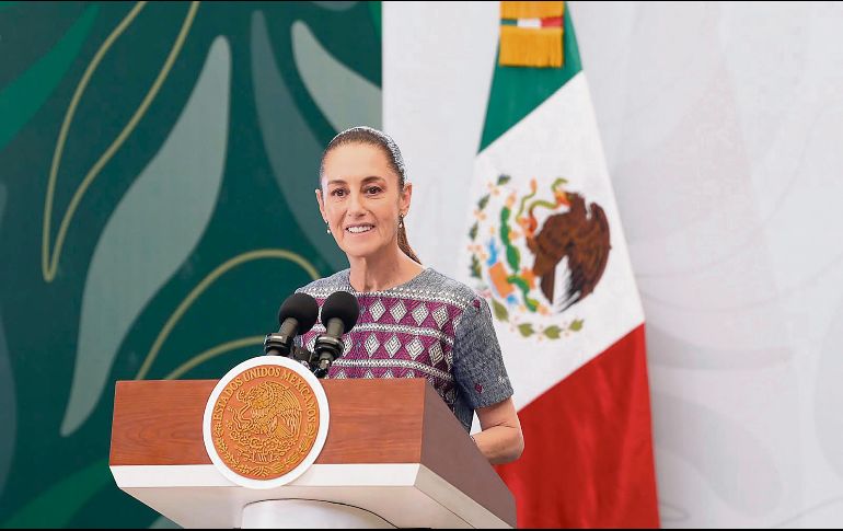 Claudia Sheinbaum, reafirmó la defensa de la soberanía nacional durante un acto en Palenque. EFE