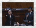 Yeraldine Bonilla Valverde llega como gobernadora interina tras la licencia temporal de Rubén Rocha Moya. ESPECIAL / H. CONGRESO DEL ESTADO DE SINALOA