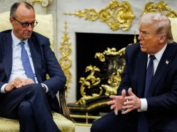 Donald Trump protagonizó un tenso intercambio de declaraciones con el canciller alemán Friedrich Merz. EFE/ARCHIVO