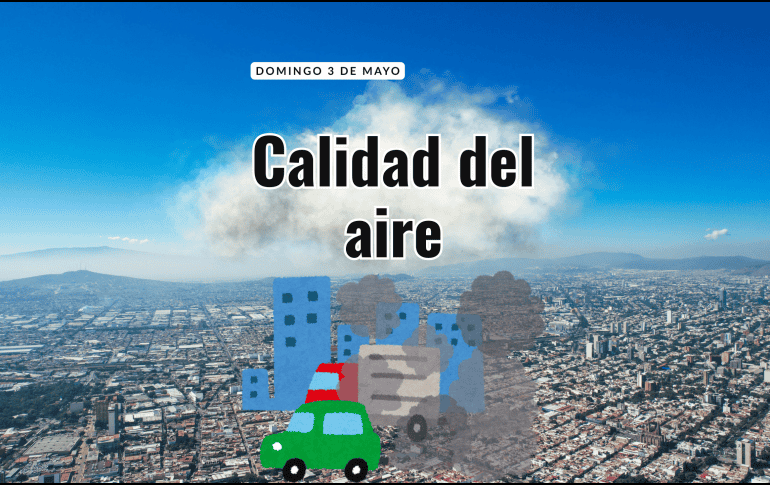 Este domingo 3 de mayo se registra buena calidad del aire en el Área Metropolitana de Guadalajara (AMG) en Atemajac con 39 puntos IMECA. EL INFORMADOR / ARCHIVO