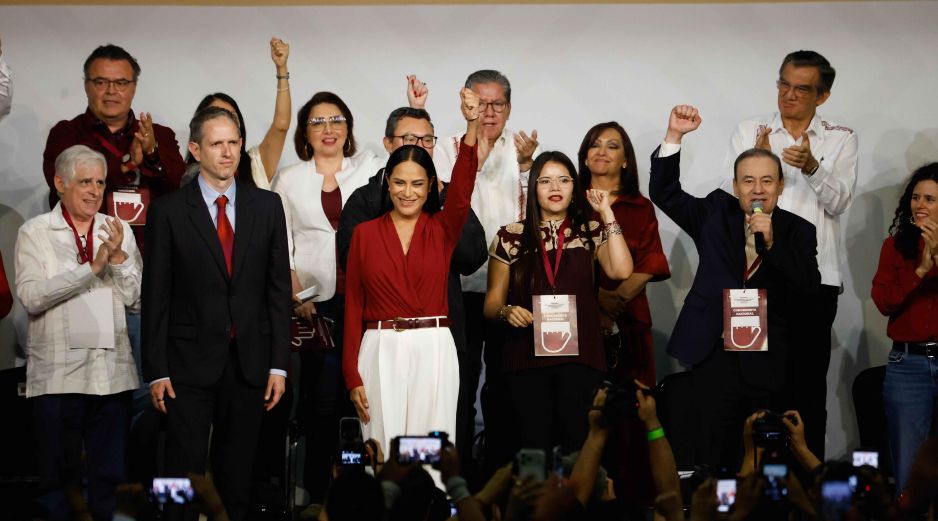 Ariadna Montiel rinde protesta como nueva presidenta del Comité Ejecutivo Nacional de Morena este domingo 3 de mayo de 2026. SUN /D. Sánchez