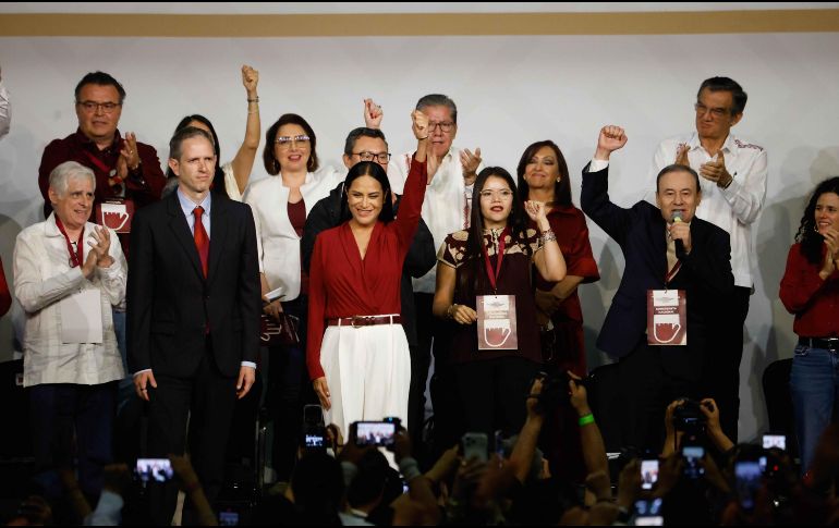 Ariadna Montiel rinde protesta como nueva presidenta del Comité Ejecutivo Nacional de Morena este domingo 3 de mayo de 2026. SUN /D. Sánchez