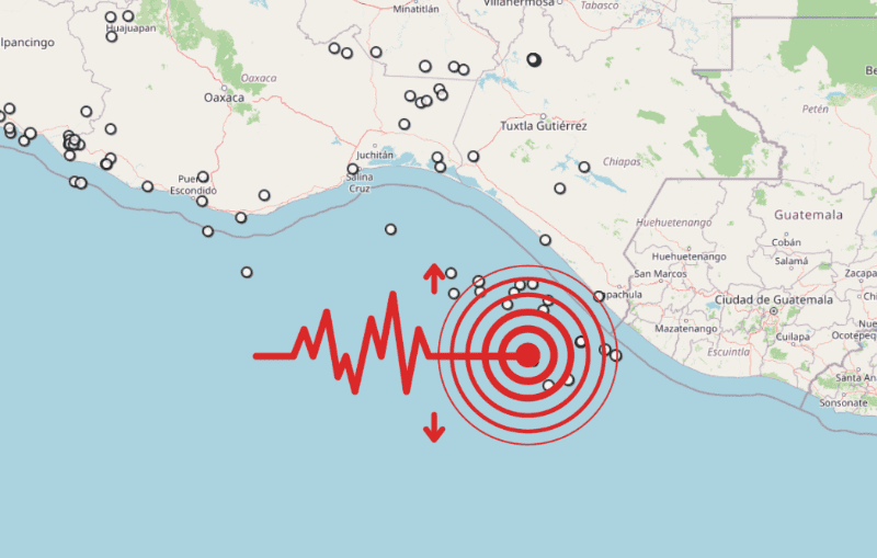 &nbsp;Sismo en Chiapas. ESPECIAL / SSN