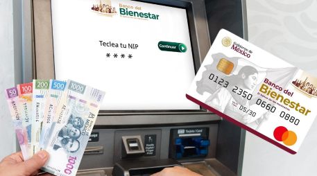 Si una persona decide retirar su dinero en bancos comerciales privados (como Banamex, BBVA, Banorte o Santander, entre otros), debe saber que sí te cobrarán una comisión. ESPECIAL / Banco del Bienestar y CANVA