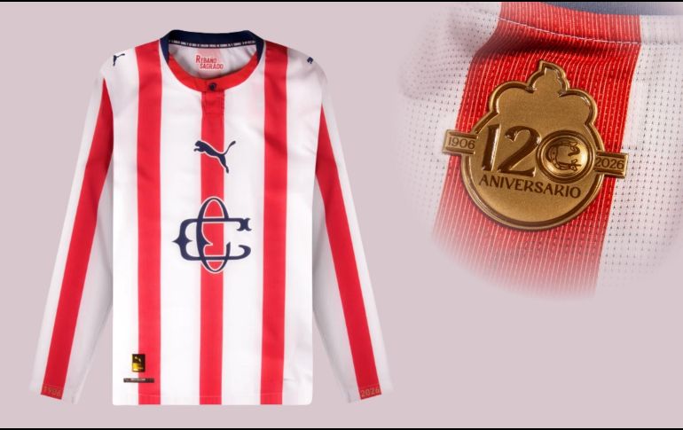 El jersey de Chivas incorpora gráficos y acabados exclusivos que evocan los orígenes del club, reforzando su identidad como una de las instituciones más representativas del futbol mexicano. ESPECIAL / tiendachivas.com.mx