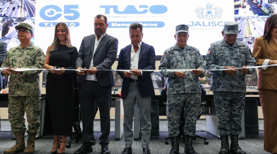 El acto inaugural contó con la presencia de Pablo Lemus, Gerardo Quirino, René Caro Gómez, Jorge Arizpe y distintos titulares de seguridad municipales y estatales. EL INFORMADOR / J. Acosta