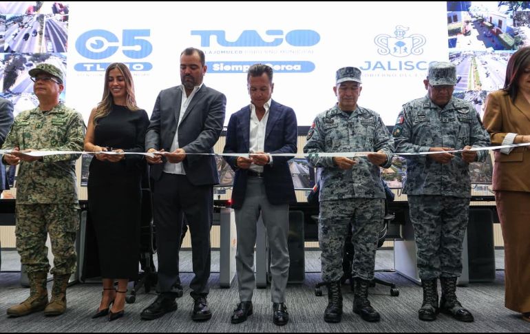 El acto inaugural contó con la presencia de Pablo Lemus, Gerardo Quirino, René Caro Gómez, Jorge Arizpe y distintos titulares de seguridad municipales y estatales. EL INFORMADOR / J. Acosta
