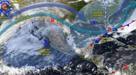El pronóstico advierte un escenario de contrastes, donde el calor extremo coexistirá con lluvias intensas y fuertes vientos. ESPECIAL/ SMN.
