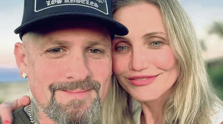 El cantante Benji Madden posa junto a la actriz Cameron Diaz. ESPECIAL