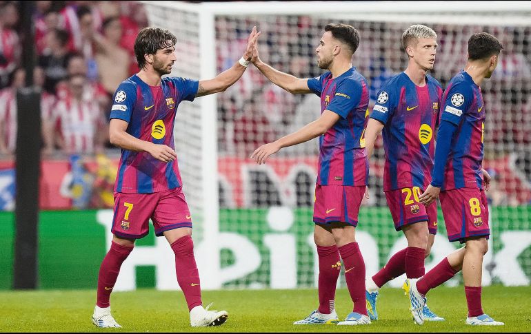 Los culés enfrentarán el Derbi Español este 10 de mayo. Con una victoria o un empate ante el Real Madrid, podrían coronarse este mismo fin de semana. AFP