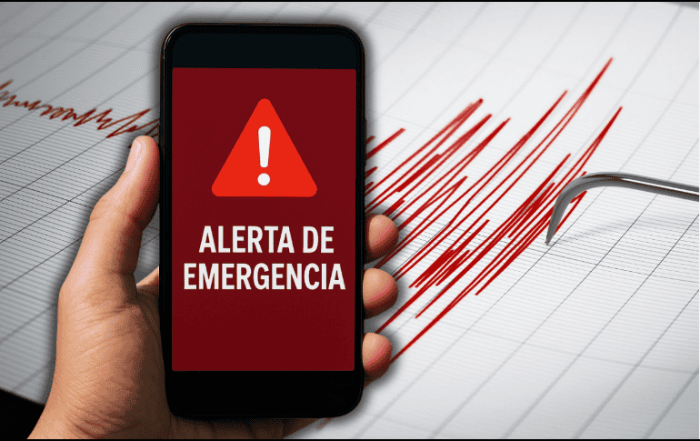 Las autoridades gubernamentales transmitirán la alerta sísmica de forma masiva a todos los dispositivos móviles. ESPECIAL/Gobierno de México/Canva