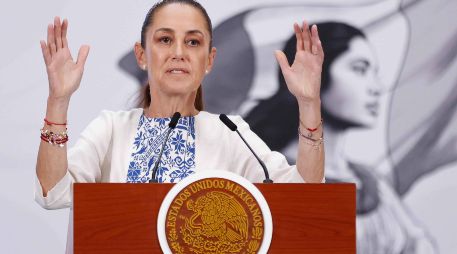 La Presidenta Claudia Sheinbaum afirma que el país es un pueblo que ama su libertad, su soberanía y está dispuesto a defenderlas. SUN / D. S. Sánchez
