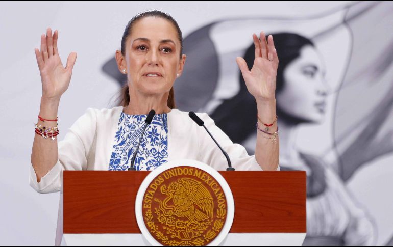 La Presidenta Claudia Sheinbaum afirma que el país es un pueblo que ama su libertad, su soberanía y está dispuesto a defenderlas. SUN / D. S. Sánchez