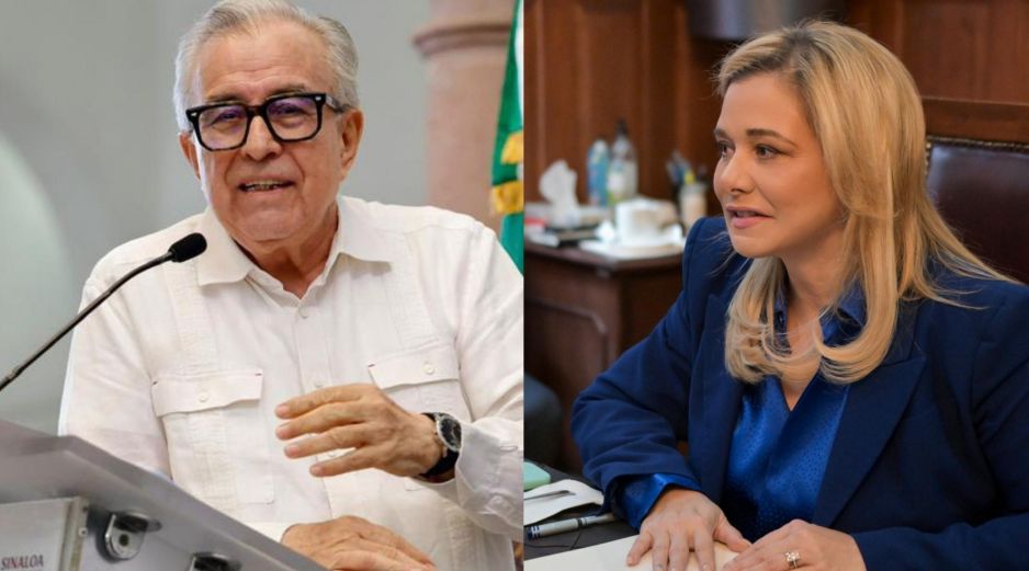 Ambos casos involucran a autoridades internacionales, investigaciones federales y una intensa discusión sobre la soberanía y la seguridad nacional. ESPECIAL / FACEBOOK Rubén Rocha Moya y Maru Campos Galván