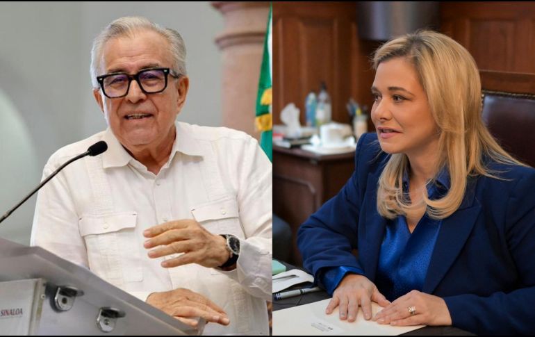 Ambos casos involucran a autoridades internacionales, investigaciones federales y una intensa discusión sobre la soberanía y la seguridad nacional. ESPECIAL / FACEBOOK Rubén Rocha Moya y Maru Campos Galván