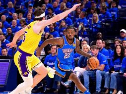 El Thunder de Oklahoma City se impuso 108 a 90 a los Lakers de Los Ángeles en el juego uno de la Semifinal del Oeste. AFP / J. Gateley