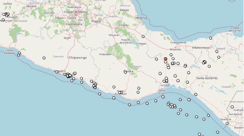 &nbsp;Sismo en Veracruz. ESPECIAL / SSN