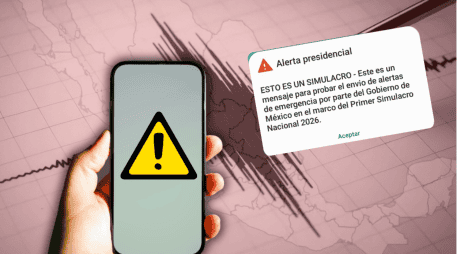 En febrero, la Presidenta Claudia Sheinbaum comentó que ya se trabajaba para reducir el volumen y ajustar el mensaje de la alerta sísmica en los teléfonos. ESPECIAL/Canva