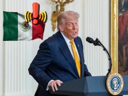 Trump lanzó una nueva amenaza al Gobierno de México durante un evento celebrado en la Casa Blanca este miércoles 6 de mayo. EFE / EPA / SHAWN THEW