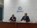 El titular de la Coprisjal, José Antonio Muñoz Serrano, reveló detalles de la investigación respecto al laboratorio clandestino de medicamentos asegurado en Zapopan. EL INFORMADOR / O. González