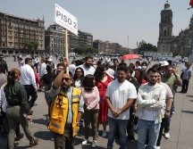 Los capitalinos siguieron en todo momento las instrucciones de Protección Civil en este somulacro. SUN/C. Mejía