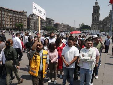 Los capitalinos siguieron en todo momento las instrucciones de Protección Civil en este somulacro. SUN/C. Mejía