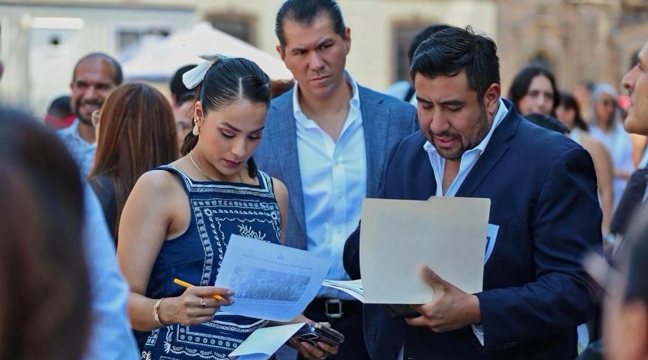 La evacuación de los trabajadores y visitantes se llevó a cabo conforme a los protocolos establecidos. CORTESÍA.