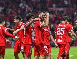 Los Diablos Rojos del Toluca aplastaron 4-0 al LAFC de la MLS, revirtiendo el marcador global para un contundente 5-2. IMAGO7.