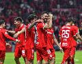 Los Diablos Rojos del Toluca aplastaron 4-0 al LAFC de la MLS, revirtiendo el marcador global para un contundente 5-2. IMAGO7.