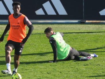 El último capítulo entre Valverde y Tchouaméni es uno más dentro de una temporada inestable del Real Madrid sobre el césped y en el vestuario. AFP / ARCHIVO