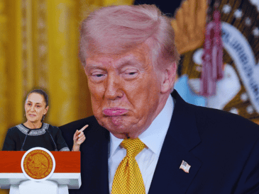 La Mandataria dijo que el gobierno de Trump debe implementar políticas para reducir el consumo de fentanilo en su país, y disminuir el tráfico de armas de Estados Unidos a México. EFE / Y. Gripas / I. Esquivel