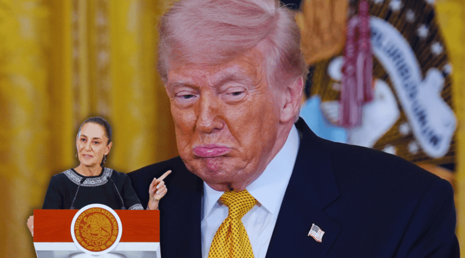 La Mandataria dijo que el gobierno de Trump debe implementar políticas para reducir el consumo de fentanilo en su país, y disminuir el tráfico de armas de Estados Unidos a México. EFE / Y. Gripas / I. Esquivel
