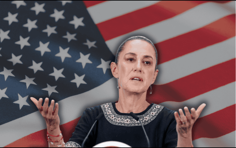 Sheinbaum dijo que su gobierno no protege a nadie; sin embargo, enfatizó que cualquier proceso para detener a alguien en el territorio mexicano debe apegarse a la ley. EFE/I. Esquivel ESPECIAL/Canva