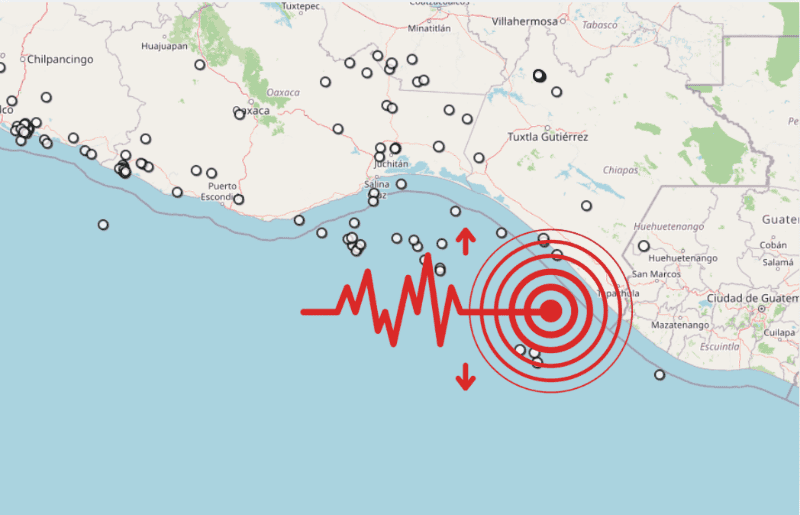 Sismo en Chiapas. ESPECIAL / SSN&nbsp;