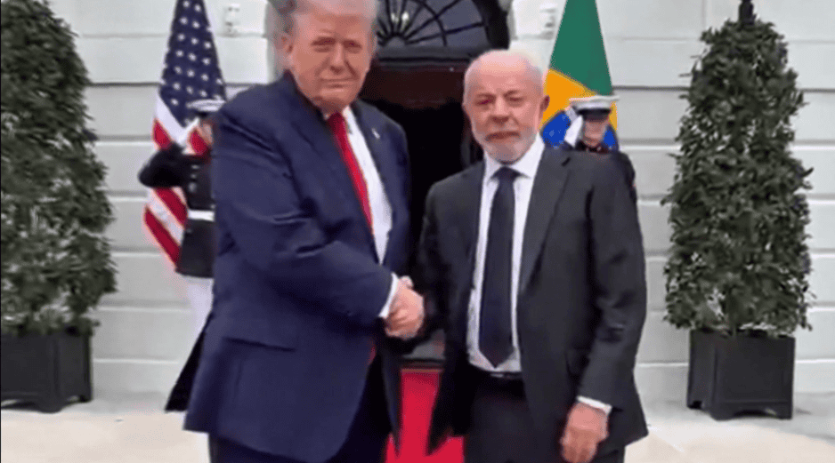 En contra de lo que es habitual bajo el mandato de Trump, los dos mandatarios no comparecieron hoy juntos en la Casa Blanca. ESPECIAL/X /@LulaOficial