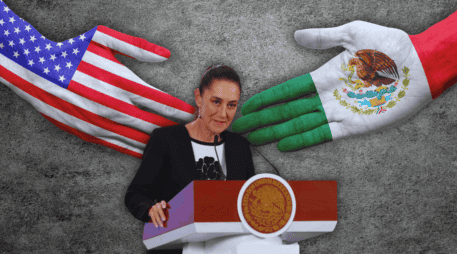 Sheinbaum señaló que su gobierno siempre ha demandado a la administración de Trump que los connacionales sean siempre protegidos y reconocidos. SUN / C. Mejía / ESPECIAL / CANVA