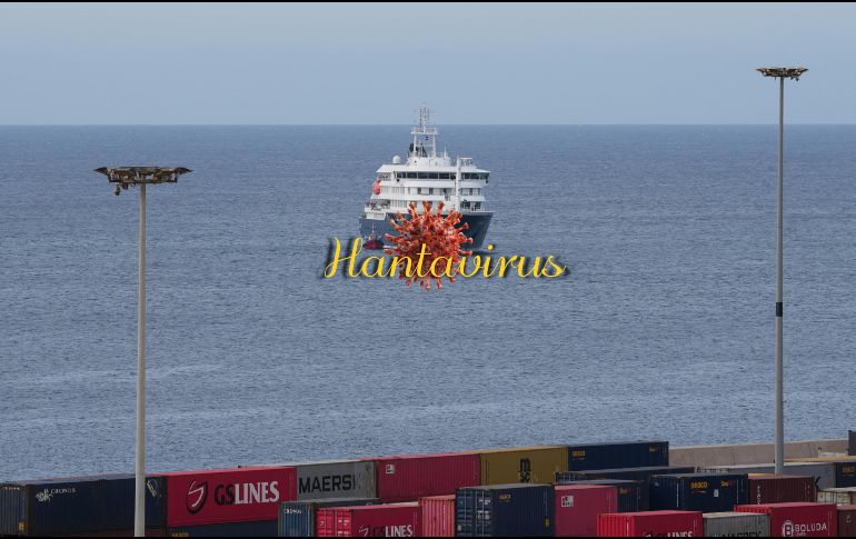El crucero MV Hondius a la espera de embarcar este fin de semana. AP/ ARCHIVO