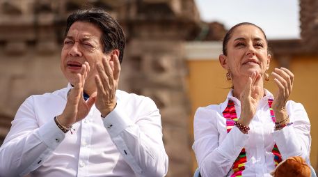 Mario Delgado, secretario de Educación, y Claudia Sheinbaum, Presidenta de México. EL INFORMADOR / ARCHIVO