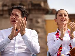 Mario Delgado, secretario de Educación, y Claudia Sheinbaum, Presidenta de México. EL INFORMADOR / ARCHIVO