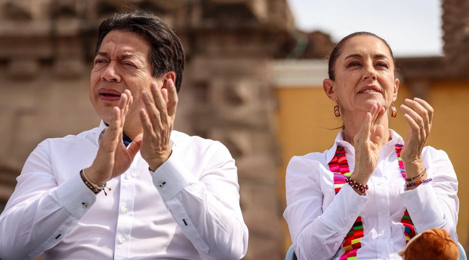 Mario Delgado, secretario de Educación, y Claudia Sheinbaum, Presidenta de México. EL INFORMADOR / ARCHIVO