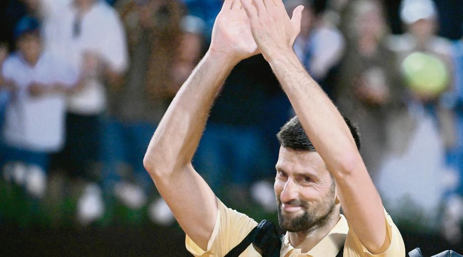 Novak Djokovic. En 19 participaciones que ha tenido el serbio en Italia, es la primera vez que pierde en la ronda inicial. AFP