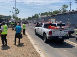 Policía Vial Jalisco atiende el atropellamiento en Periférico y la Calzada Independencia. ESPECIAL