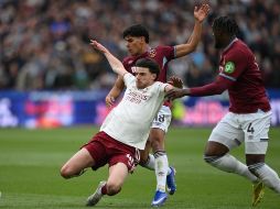 Arsenal tomaba las cosas con calma y paciencia, a veces de sobra para poner en mayor peligro al West Ham. EFE / D. HAMBURY