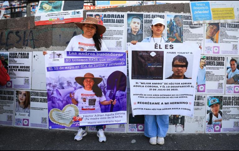 Madres buscadoras expusieron  expusieron que se intente ocultar su lucha sobreponiendo intereses del Mundial de FútbolEL INFORMADOR / J. ACOSTA