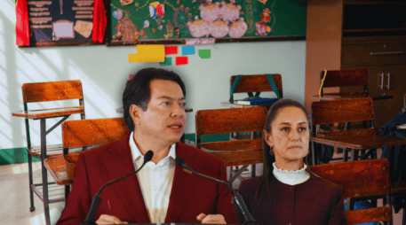 Según Riva Palacio, Sheinbaum reclamó directamente a Delgado el mismo jueves del anuncio, advirtiéndole que sería desmentido públicamente. ESPECIAL / CANVA / SUN / ARCHIVO