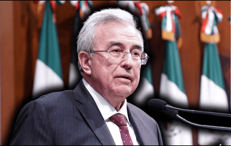 Estados Unidos acusó a diez funcionarios del estado, entre ellos el gobernador Rocha Moya, de colaborar con la facción de “Los Chapitos” del Cártel de Sinaloa. EFE/J. Carlos Cruz