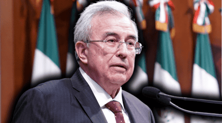 Estados Unidos acusó a diez funcionarios del estado, entre ellos el gobernador Rocha Moya, de colaborar con la facción de “Los Chapitos” del Cártel de Sinaloa. EFE/J. Carlos Cruz