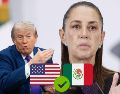 "Estamos haciendo muchísimo, muchísimo y él [Donald Trump] lo sabe, y lo saben las autoridades de Estados Unidos", aseveró Sheinbaum. EFE / S. Gutiérrez / A. Schwartz