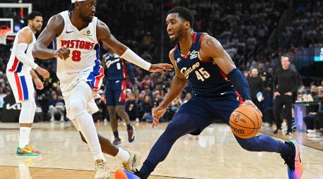 Donovan Mitchell explotó con 43 puntos y Cleveland empató la serie ante Detroit. AFP/ J. MILLER.