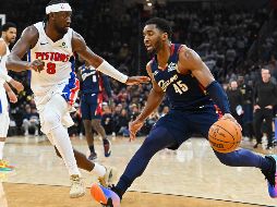 Donovan Mitchell explotó con 43 puntos y Cleveland empató la serie ante Detroit. AFP/ J. MILLER.